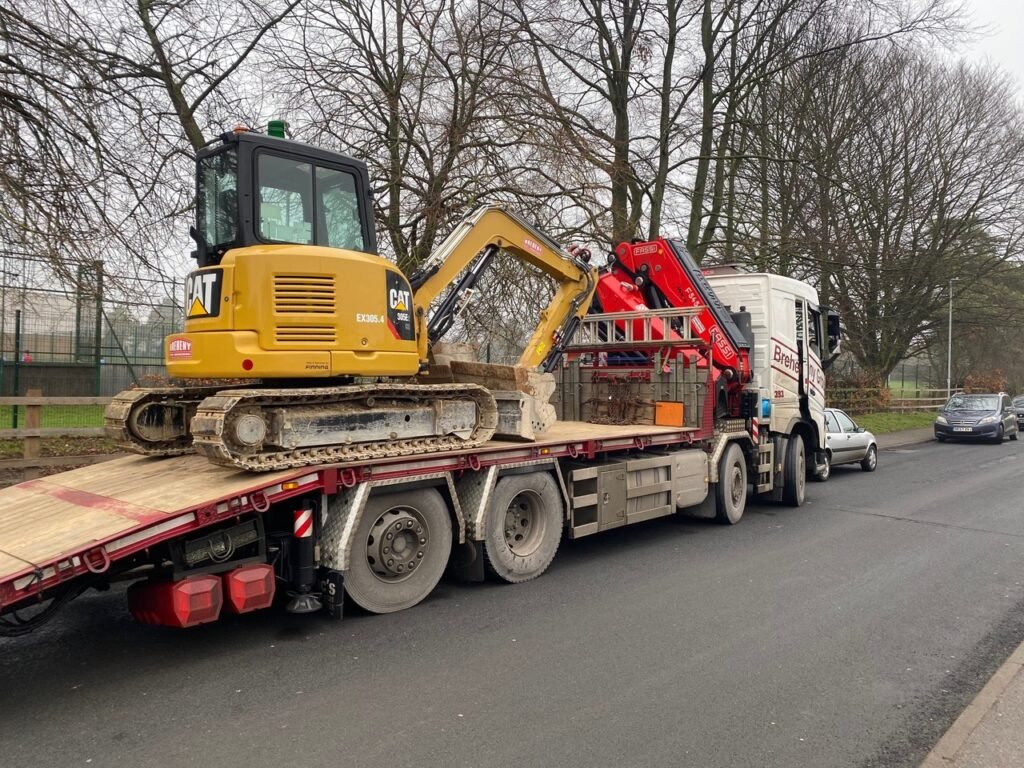 Equipment arriving at the Milburn Innovation Park site