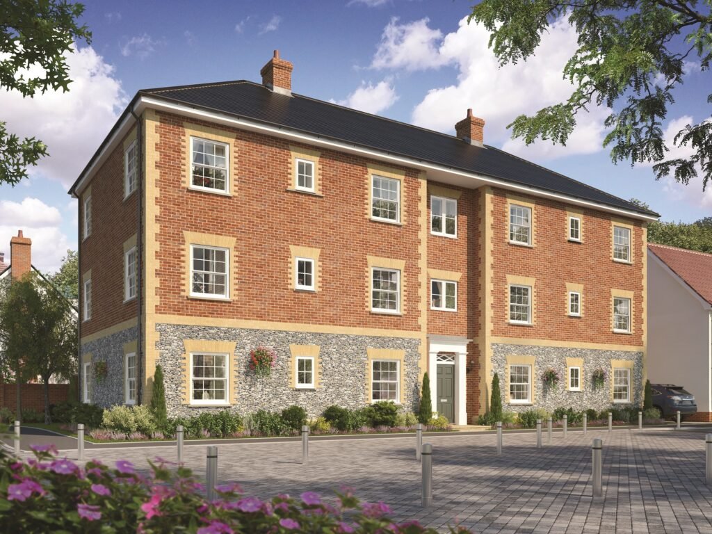 Coleman Apartments from Hopkins Homes at King's Meadow in Holt, Norfolk
