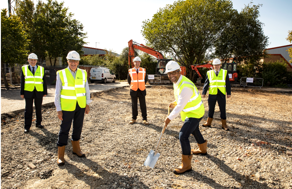 George Kieffer (Chairman at Haven Gateway Partnership), Cllr John McKee (Cabinet Member for Corporate Transformation), Duncan Clark (Managing Director at Beardwell Construction Limited), James Cleverly (MP for Braintree) and Tom Cunningham (Deputy Leader at Braintree District Council and Cabinet Member for Economic Development and Infrastructure