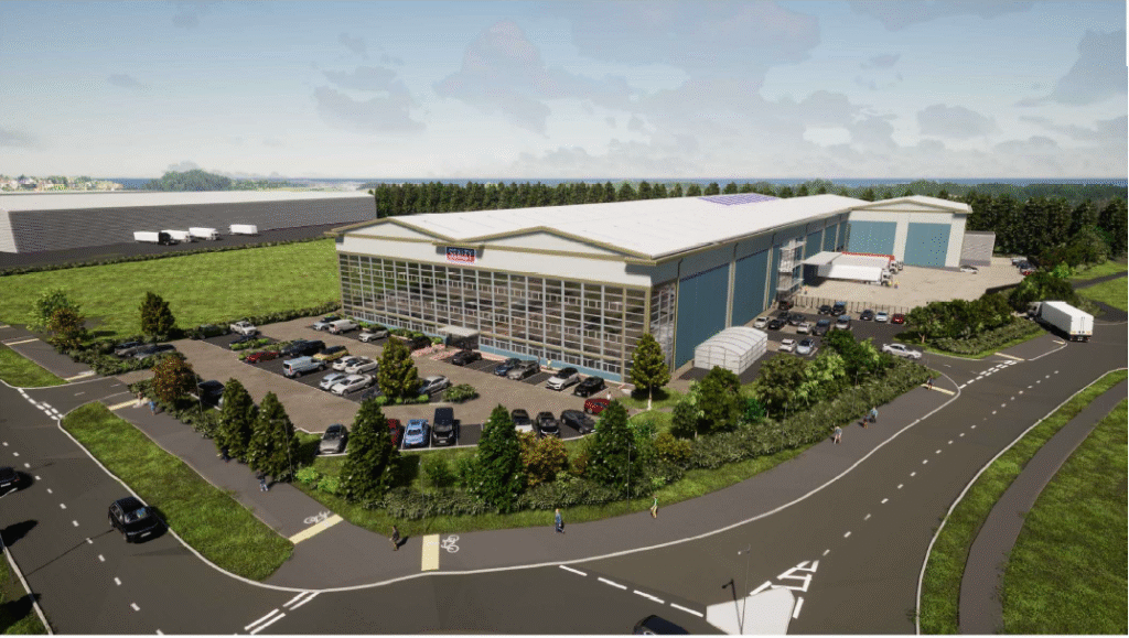 Plans for the new Sealey warehouse in Bury St Edmunds