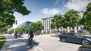 A view of the proposed expansion to Cambridge Biomedical Campus